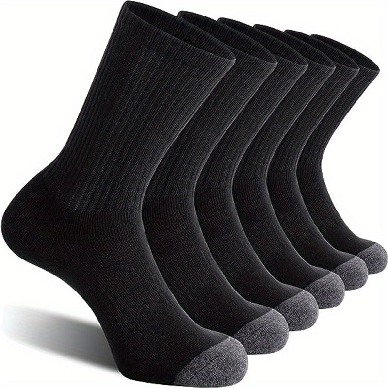 10 Pairs Striped Crew Socks for Autumn Winter