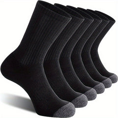 10 Pairs Striped Crew Socks for Autumn Winter
