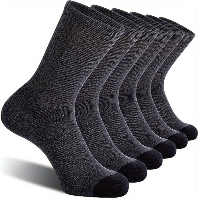 10 Pairs Striped Crew Socks for Autumn Winter