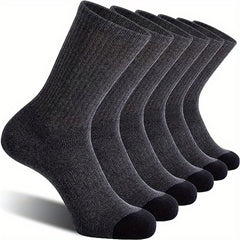 10 Pairs Striped Crew Socks for Autumn Winter