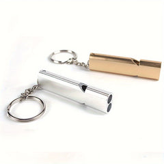 4PCS Aluminum Alloy Survival Whistle for Outdoor Camping Emergency