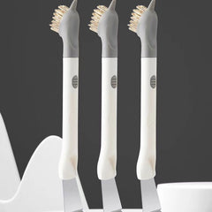 3-in-1 Kitchen Cleaning Brush Stainless Steel Scraper