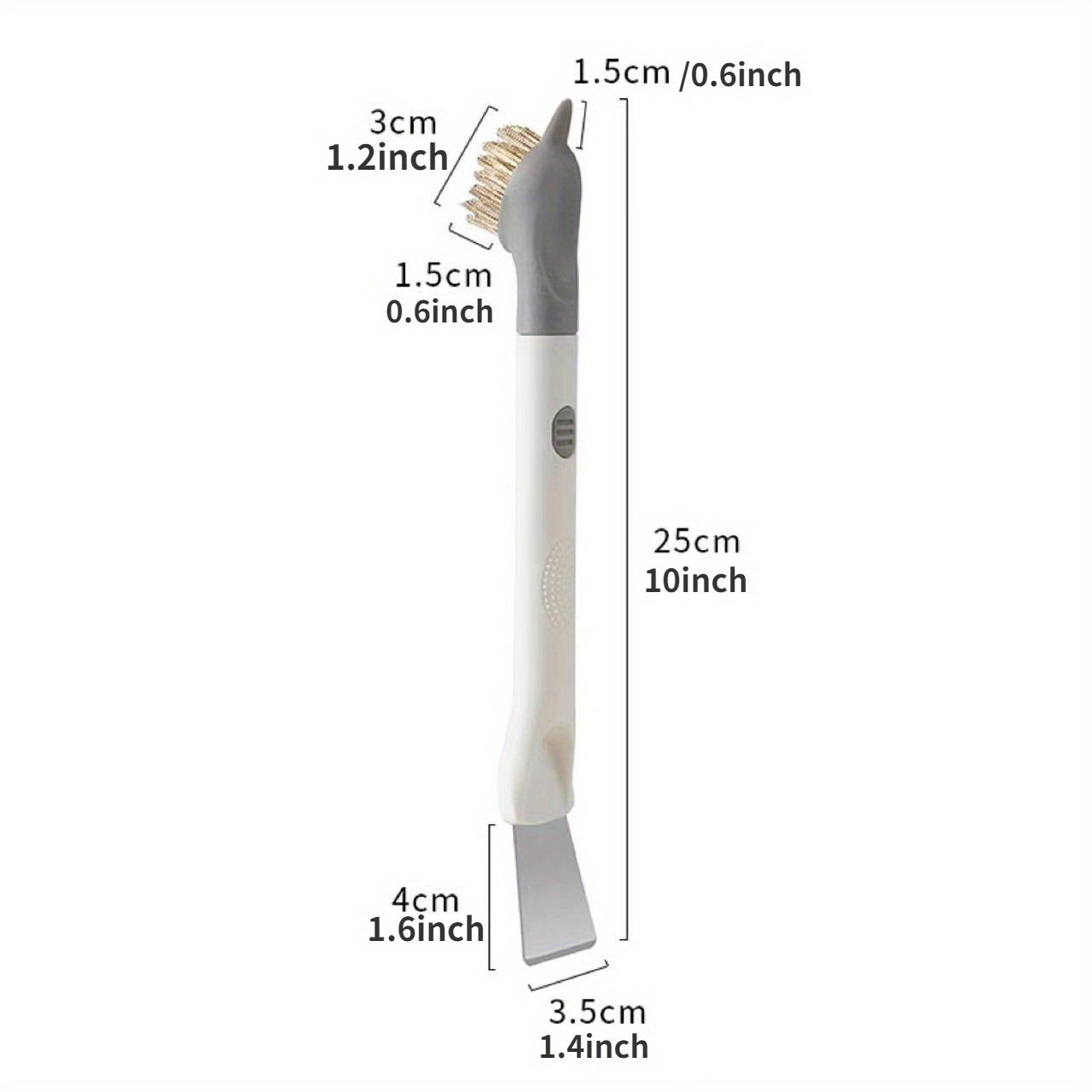 3-in-1 Kitchen Cleaning Brush Stainless Steel Scraper