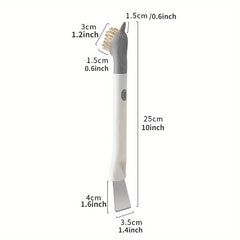 3-in-1 Kitchen Cleaning Brush Stainless Steel Scraper