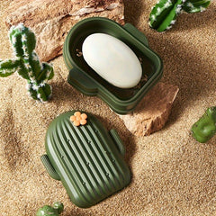Cactus Soap Box Portable Waterproof Soap Holder Bathroom Accessories