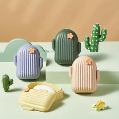 Cactus Soap Box Portable Waterproof Soap Holder Bathroom Accessories