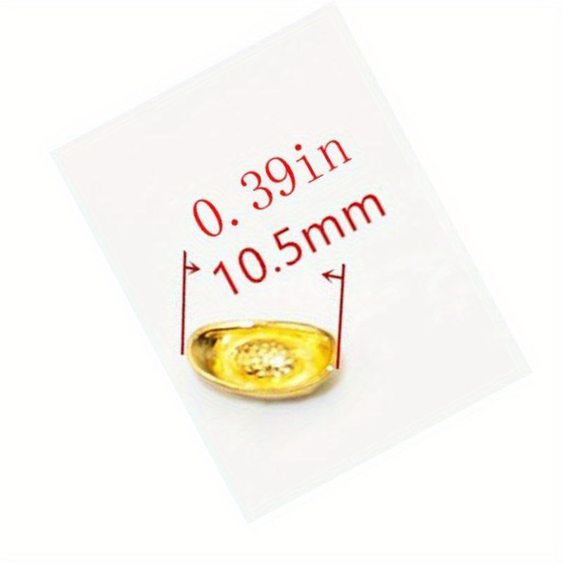 20pcs Small Golden Mini Ingot Ornaments for Luck & Wealth