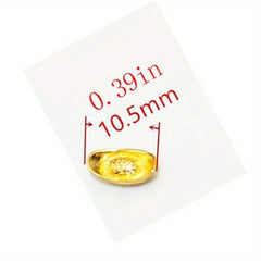 20pcs Small Golden Mini Ingot Ornaments for Luck & Wealth
