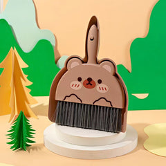 Mini Desktop Broom Dustpan Set Household Student Cleaning Supplies