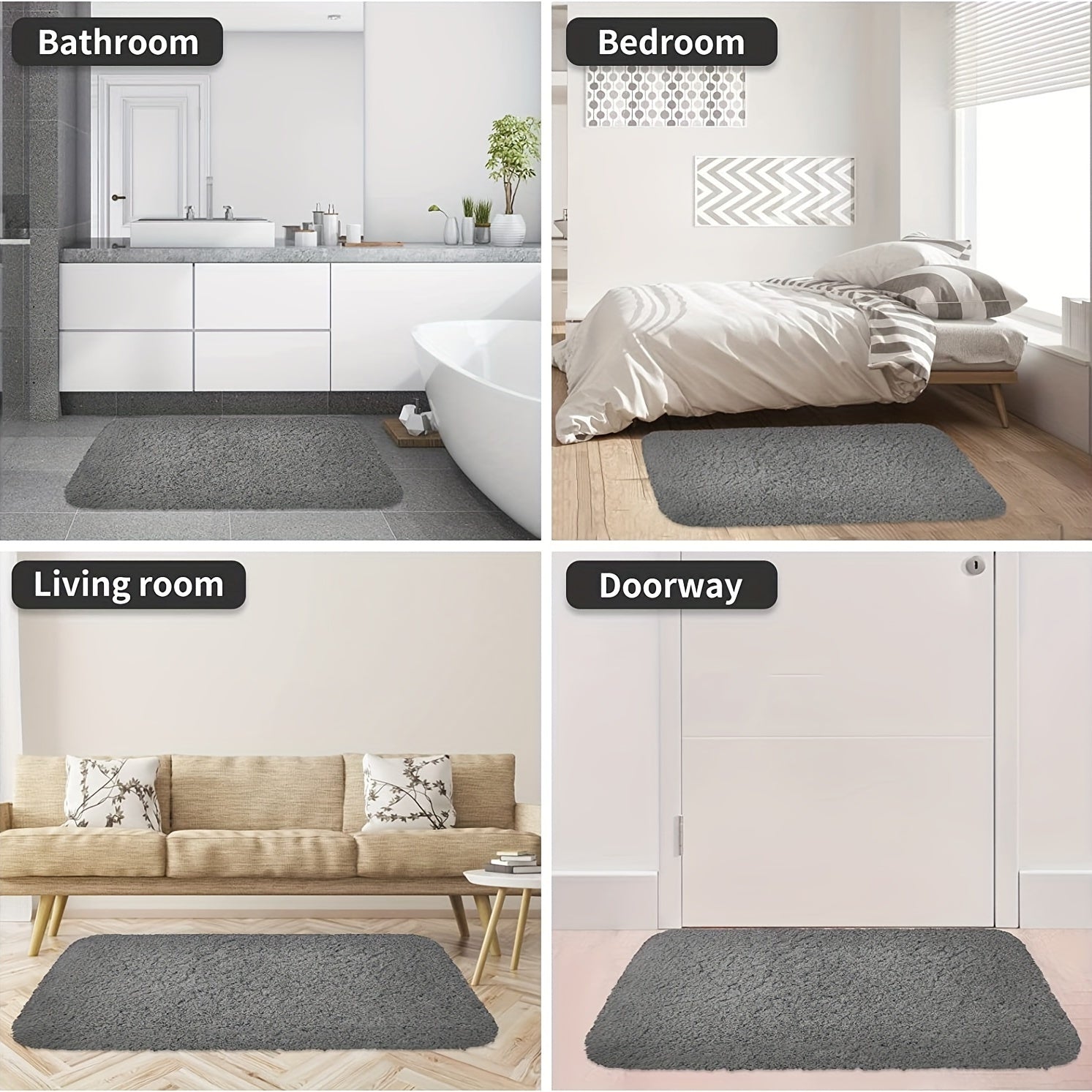 Thick Plush Floor Mat - Water Absorption & Anti Slip - Fall Decor