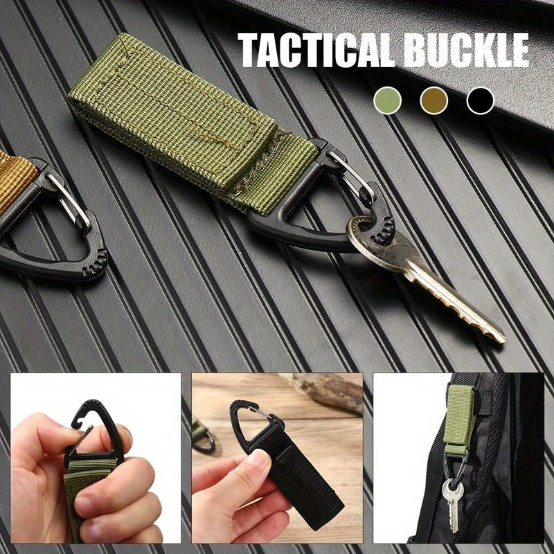 Portable Nylon Keychain Clips for Outdoor Camping