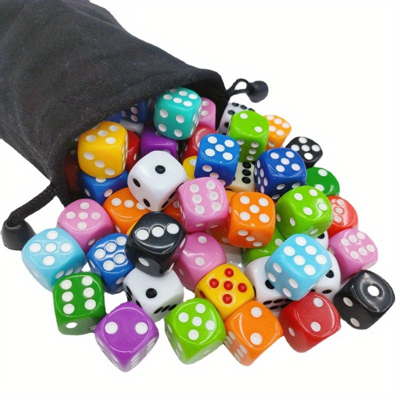 5pcs 16mm Acrylic Dices Chess Piece Accessories