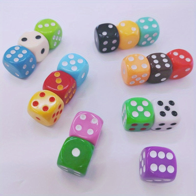 5pcs 16mm Acrylic Dices Chess Piece Accessories