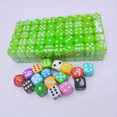 5pcs 16mm Acrylic Dices Chess Piece Accessories