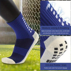 Men's Non-Slip Thick Soccer Socks, 3 Pairs