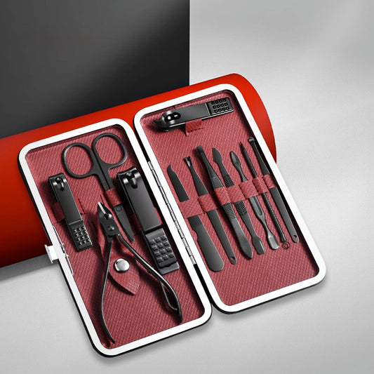 Manicure Set Nail Clipper Cutter Trimmer Home Outdoor 7-18pcs