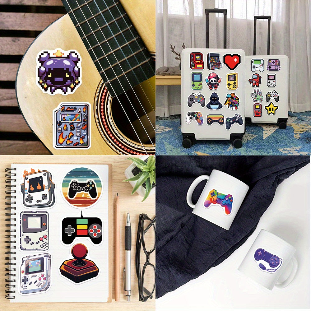 Vintage Video Game Waterproof DIY Vinyl Stickers for Trunk Guitar Skateboard