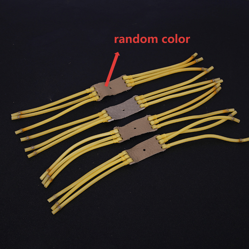 Stainless Steel Slingshot with 3 Cards, 6 Strands Rubber Band