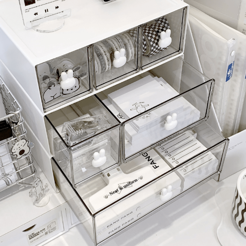 Desktop Drawer Storage Box Hairpin Makeup Organizer
