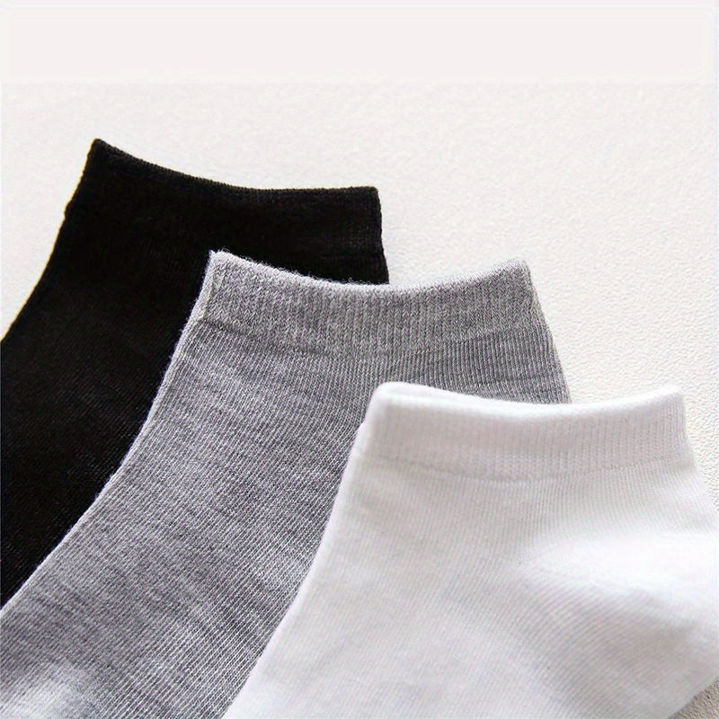 10 12 Pairs Comfy Ankle Socks Solid Socks