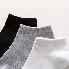10 12 Pairs Comfy Ankle Socks Solid Socks