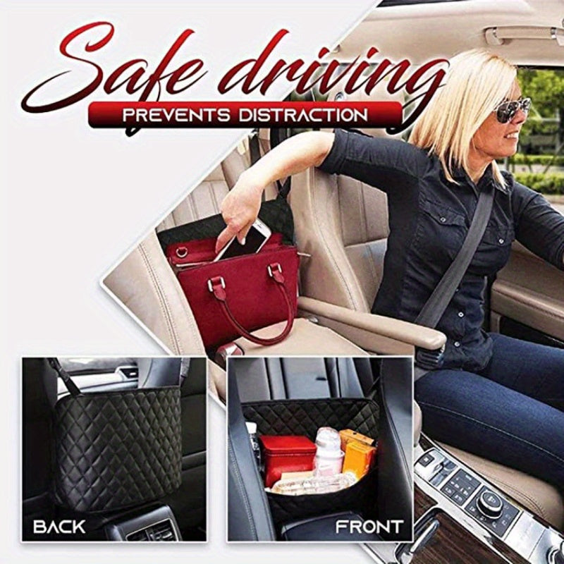 Car Storage Set: Hanging Bag, Seat Back Hooks, Duck Pendant