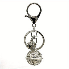 Metal Hollow Out Bell Keychain Bag Hanging Key Chain Pendant