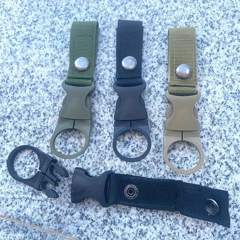 2pcs Nylon Water Bottle Hanging Buckle Multifunctional Carabiner Clip