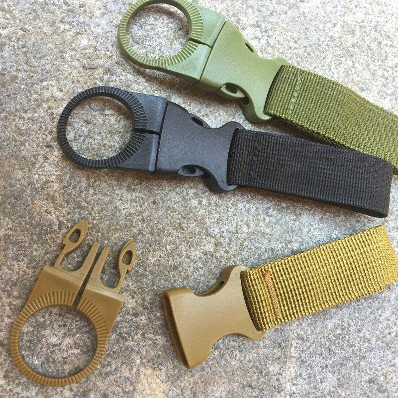 2pcs Nylon Water Bottle Hanging Buckle Multifunctional Carabiner Clip