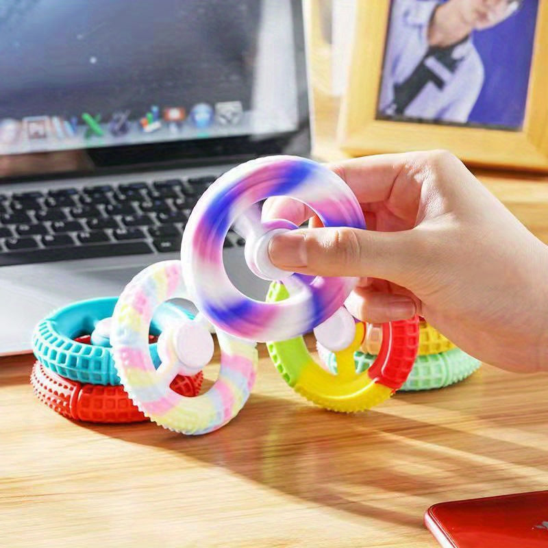 Silicone Fidget Spinner Grip Device Adult Hand Training Toy