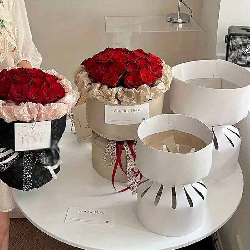 10 Sheets Fragrance Bouquet Setting Sheet Liner Card Paper Flower Packaging