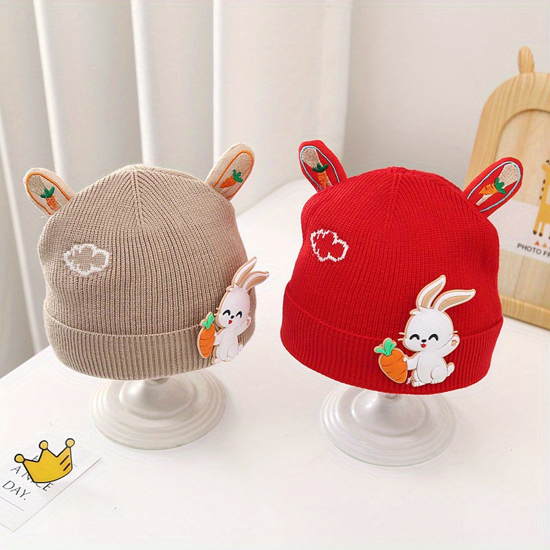 Warm Knitted Beanie Hat for 0-3 Years Old Baby