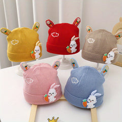 Warm Knitted Beanie Hat for 0-3 Years Old Baby
