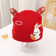 Warm Knitted Beanie Hat for 0-3 Years Old Baby