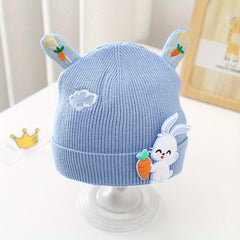 Warm Knitted Beanie Hat for 0-3 Years Old Baby