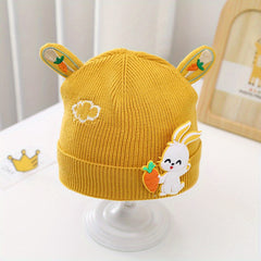 Warm Knitted Beanie Hat for 0-3 Years Old Baby