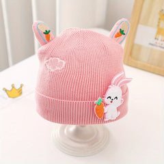 Warm Knitted Beanie Hat for 0-3 Years Old Baby