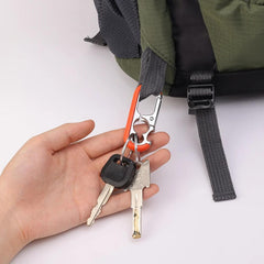 Men Keychain Hook Stainless Steel Bottle Opener Carabiner Climbing Tool