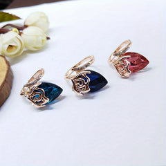 Crystal Gemstone Enamel Men's and Women's Rings Jewelry
