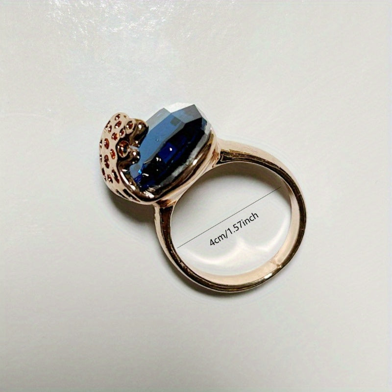 Crystal Gemstone Enamel Men's and Women's Rings Jewelry