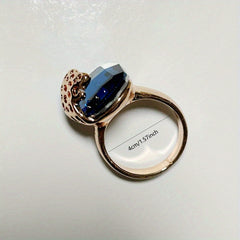 Crystal Gemstone Enamel Men's and Women's Rings Jewelry