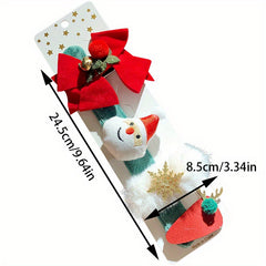 Reindeer Hair Clip Christmas Hairpin Set