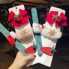 Reindeer Hair Clip Christmas Hairpin Set