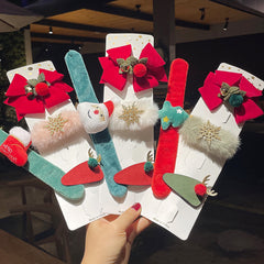Reindeer Hair Clip Christmas Hairpin Set