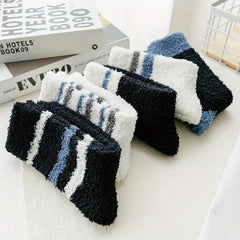 Men's Coral Fleece Winter Socks Plush Thickened Warm Sleep Socks