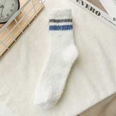 Men's Coral Fleece Winter Socks Plush Thickened Warm Sleep Socks