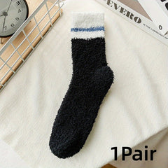 Men's Coral Fleece Winter Socks Plush Thickened Warm Sleep Socks