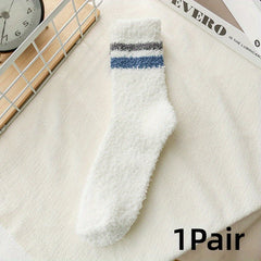 Men's Coral Fleece Winter Socks Plush Thickened Warm Sleep Socks