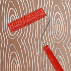 Rubber Wood Grain Pattern Paint Roller DIY Paint Texture Pigment Printing