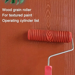 Rubber Wood Grain Pattern Paint Roller DIY Paint Texture Pigment Printing